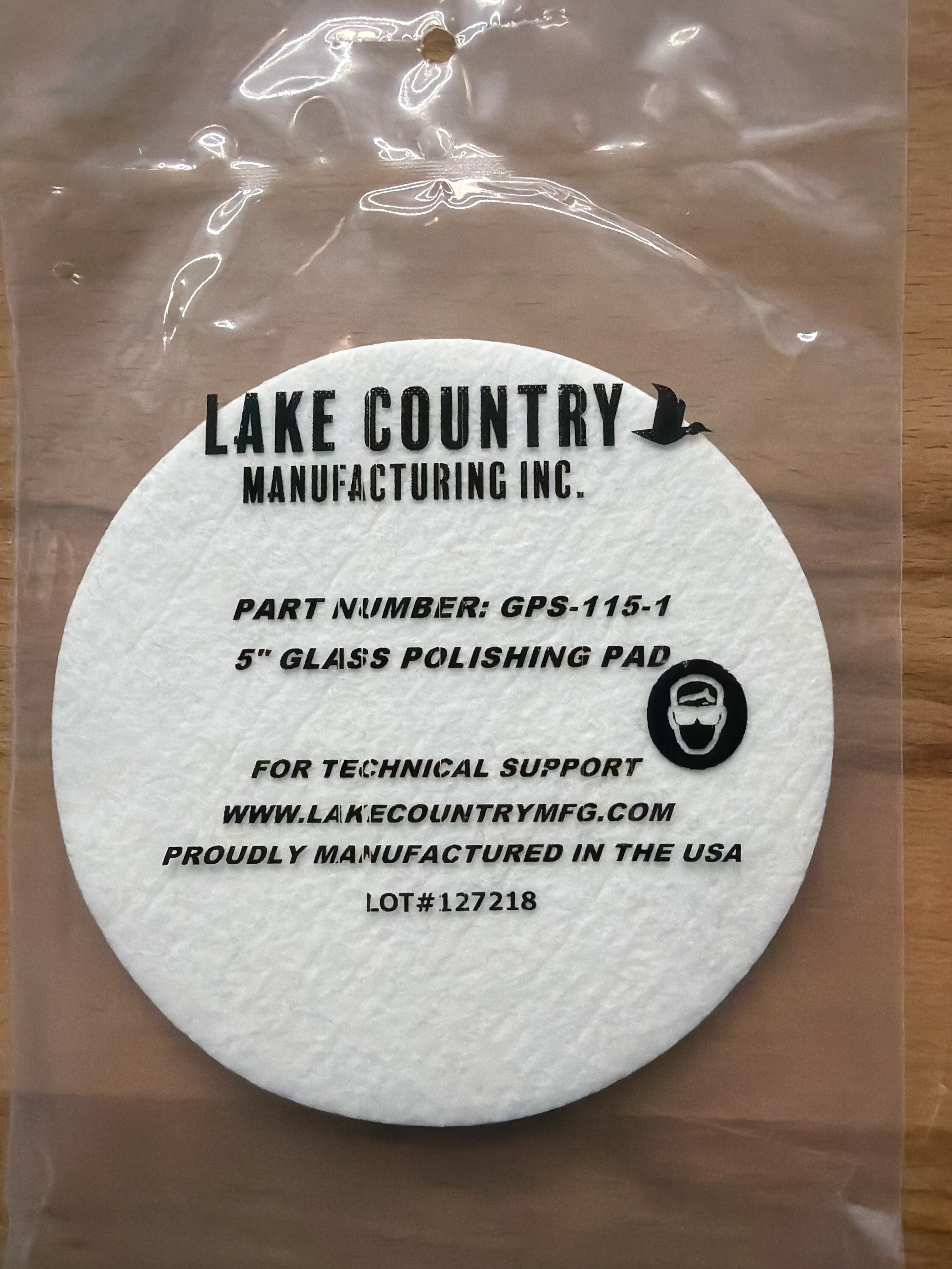 Lake Country Glass Polishing Pad 5”