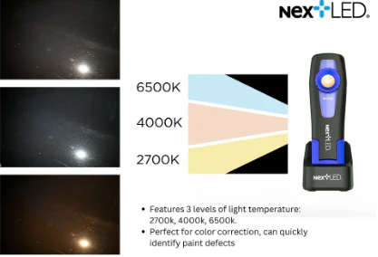 Professional CRI 96+, 3 Temperature Color Match Detailing Light - NextLED NT-2040B-3 - Image 3