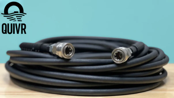 QUIVRFLEX Pressure Wash Hose (1/4in Black)